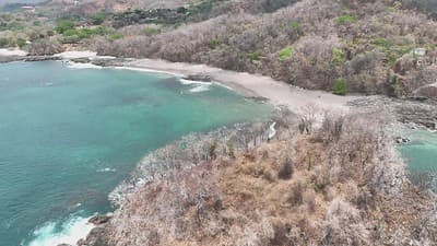 Aerial View of Playa Real Beach near Conchal and Tamarindo in Guanacaste, Costa Rica