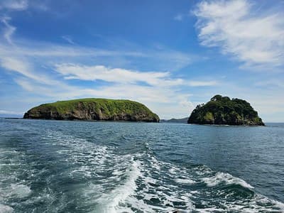 Tropical islands off coast of Costa Rica.