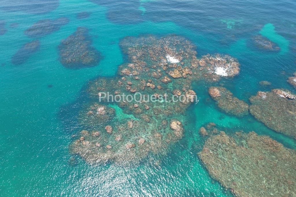 Caribbean Coast of Limon in Costa Rica -aerial views of Cocles, Punta Uva, Playa Chiquita and Puerto Viejo